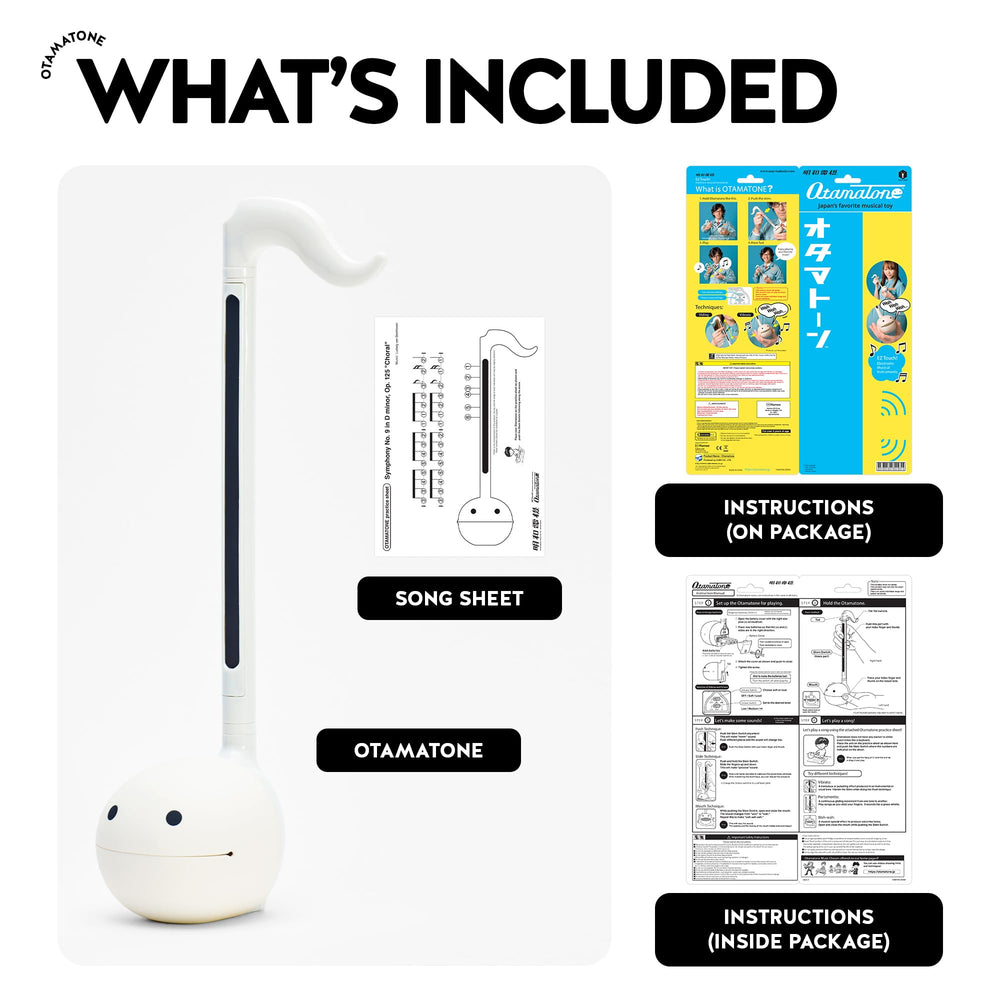 Otamatone White compact size enables quick setup and storage.