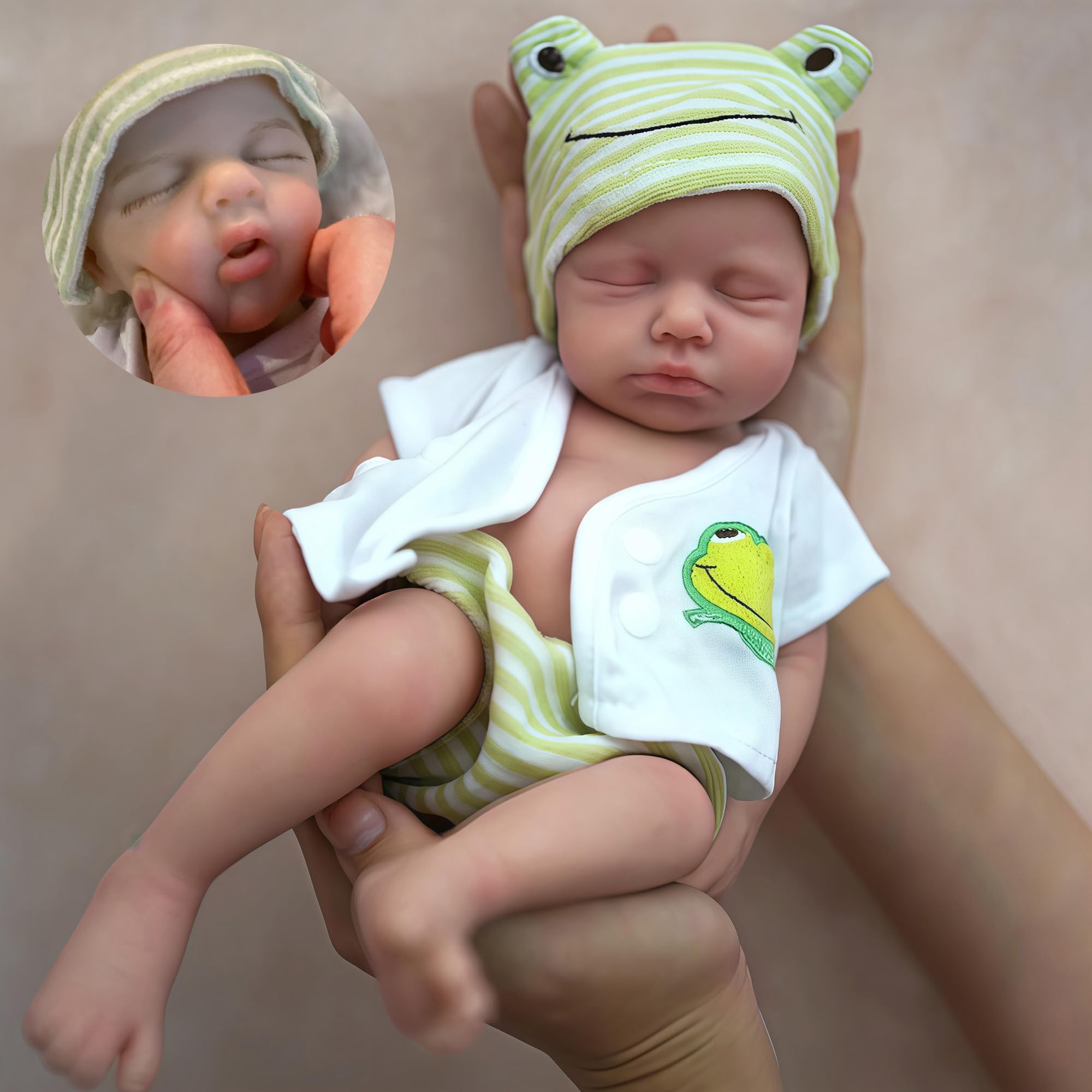 OtardDolls 12-inch reborn doll with full silicone body for lifelike cuddling