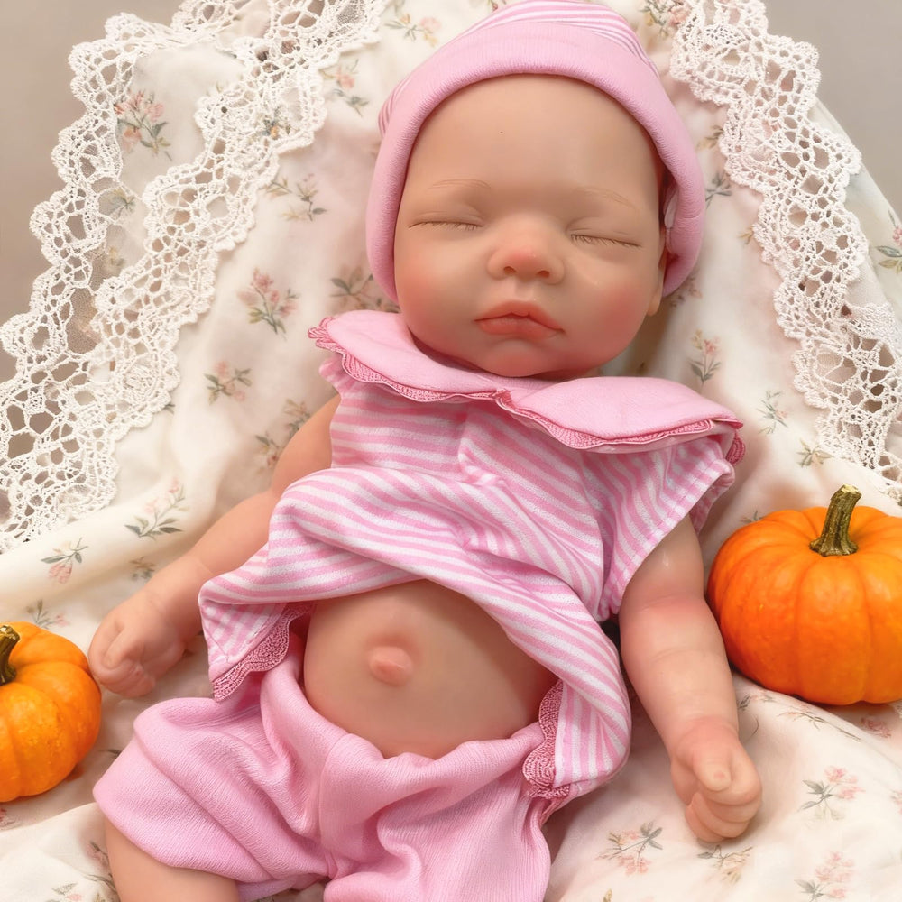 OtardDolls silicone baby doll 10in full silicone body ideal for cuddling and display