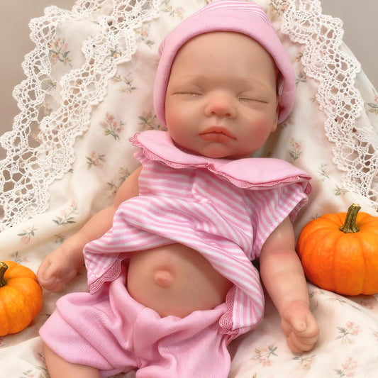 OtardDolls silicone baby doll 10in full silicone body ideal for cuddling and display