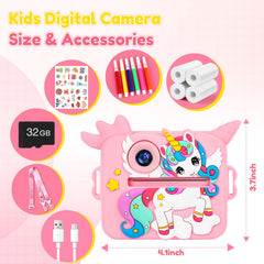 OTJ Kids Camera Front View highlights compact kid-friendly design for tiny hands.