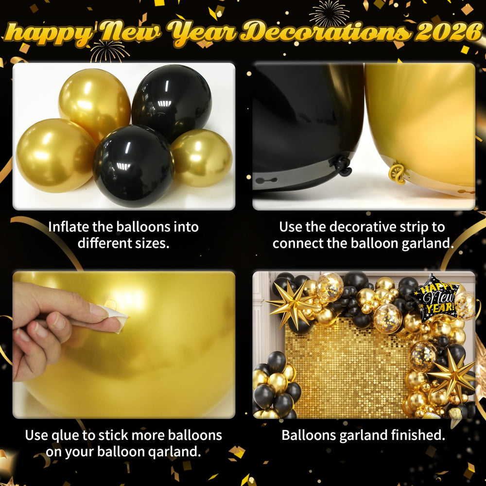 OTLGEUA 32 inch 2026 foil balloon serves as bold year sign.