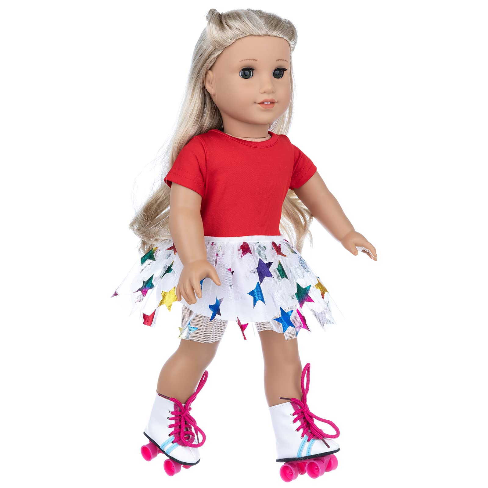 OTMOON 18-inch doll pink hair clip adds cute styling detail
