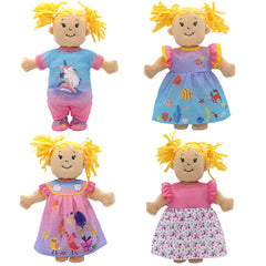 OTMOON doll outfits set D for 13-16 inch dolls, soft fabric and simple dressing.