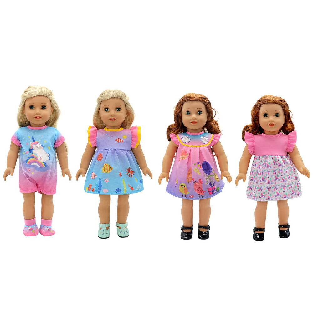 OTMOON doll clothes 13-16 inch set H supports easy on-off dressing for busy play.