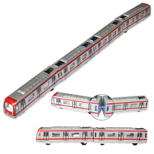 OTONOPI 4-piece magnetic subway train set ready for imaginative play