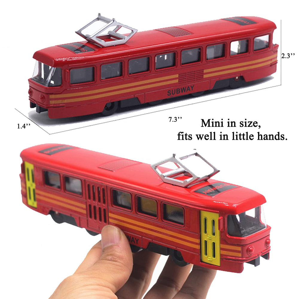OTONOPI white bullet train rear view highlights sturdy construction for rough play.