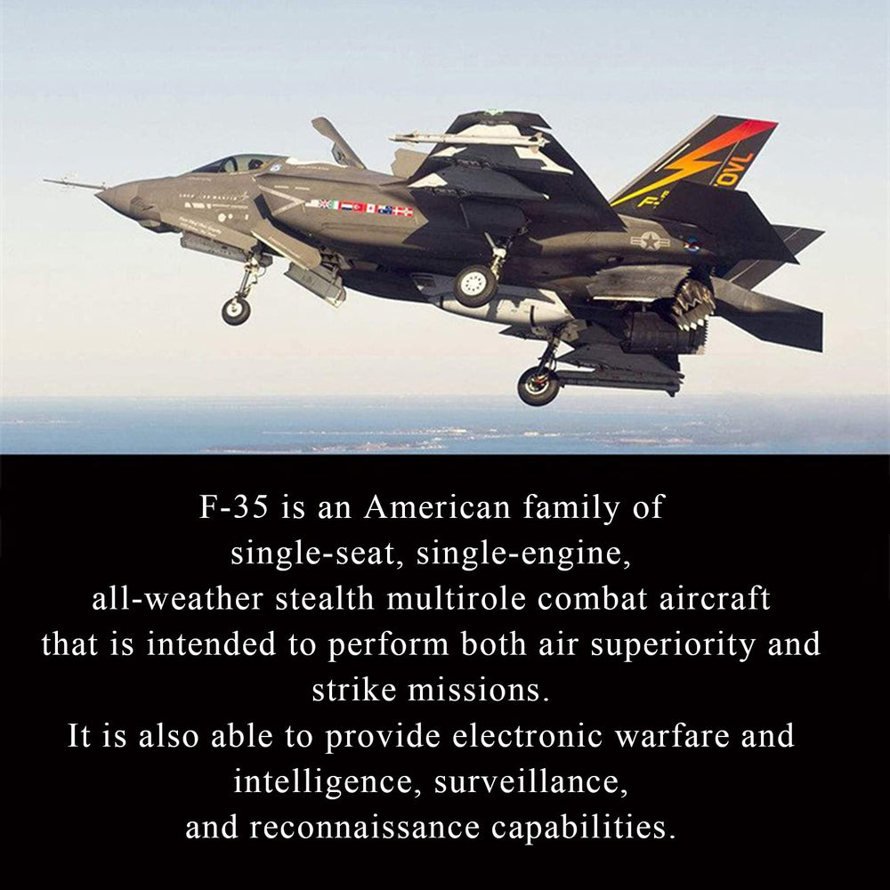 OTONOPI F-35 collector display piece complements aviation collections and office decor.