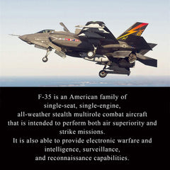 OTONOPI F-35 collector display piece complements aviation collections and office decor.