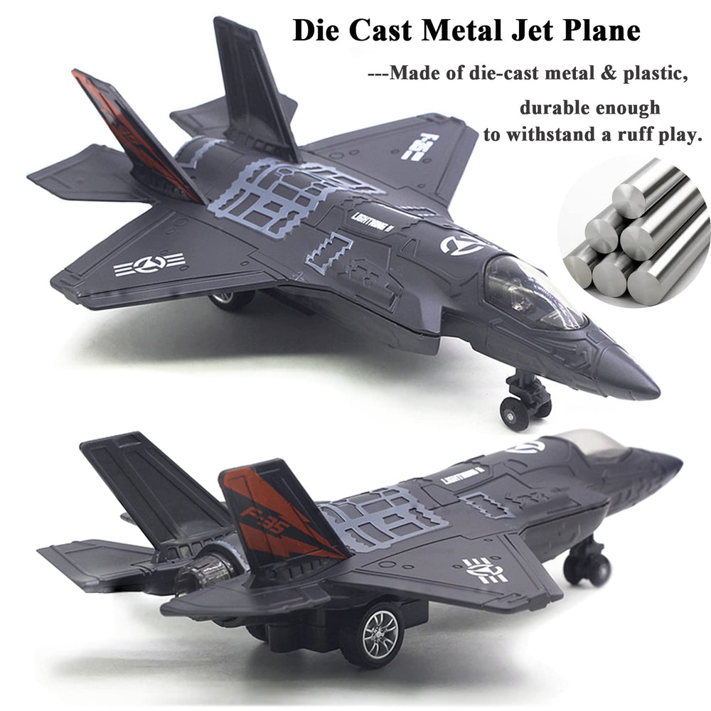OTONOPI F-35 pull-back action demo shows easy, engaging play for kids.