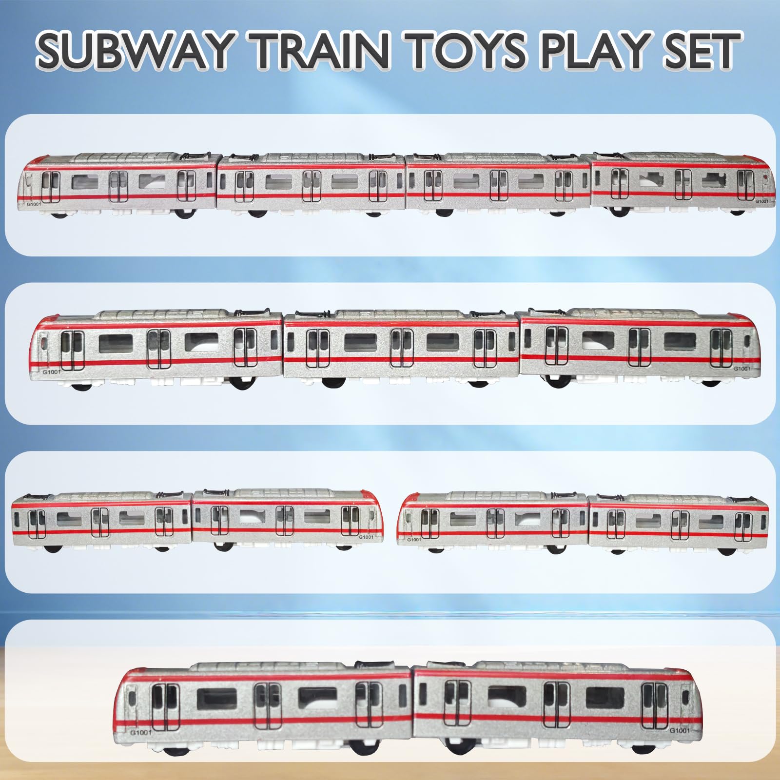 OTONOPI smooth-surfaced toy train cars reduce snag risk during play