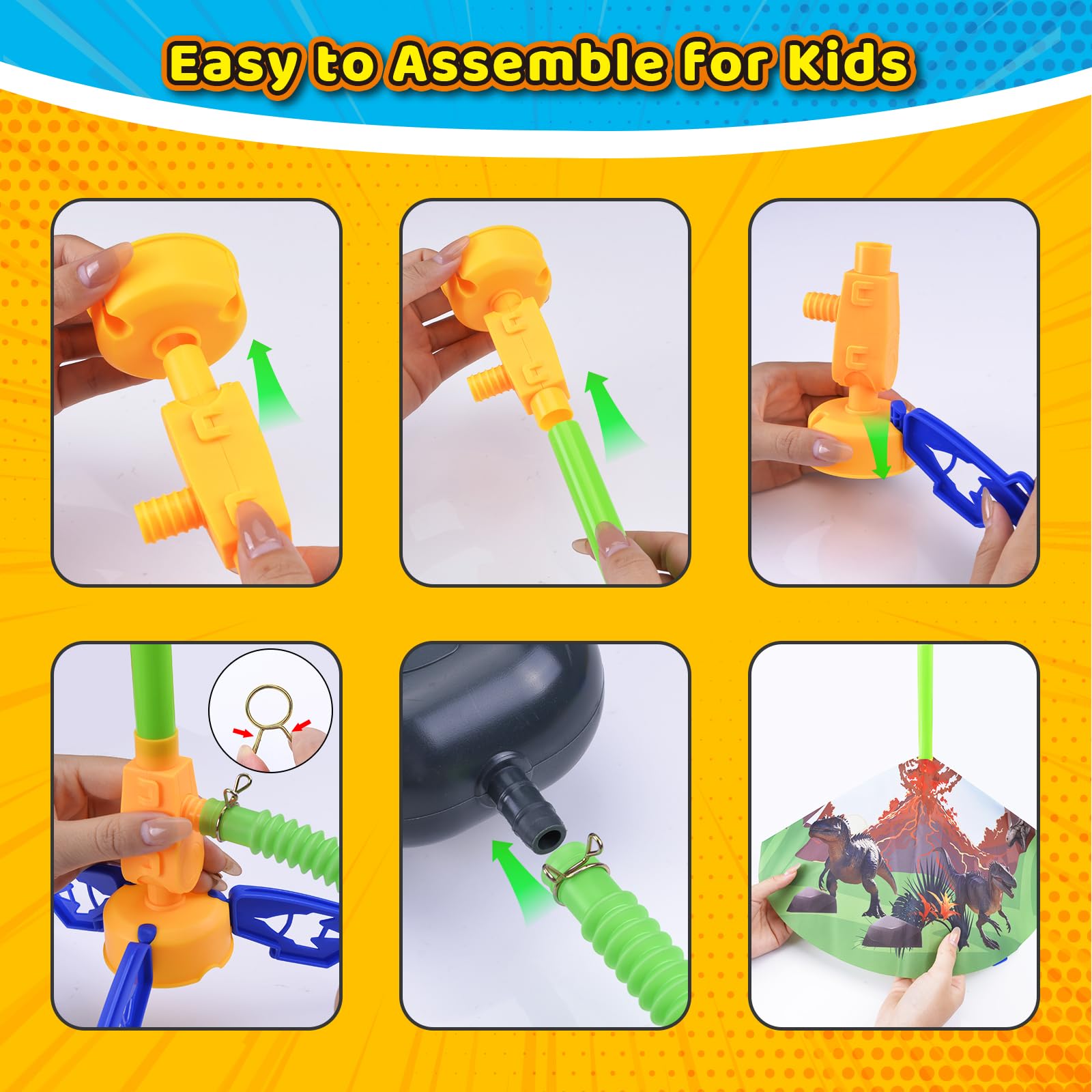 Easy assembly boosts fine motor skills during setup
