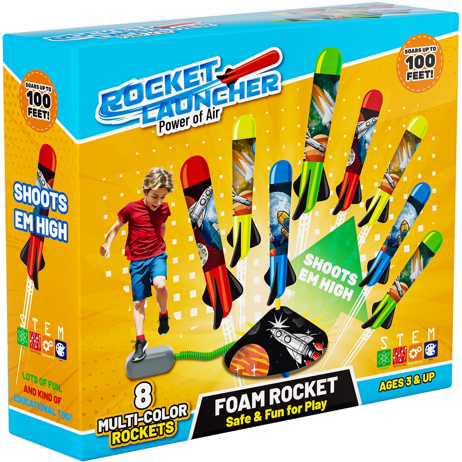 Otoseth Toys rocket launcher assembly for quick outdoor setup