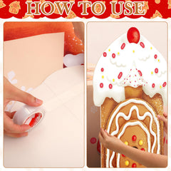 Oudain Christmas gingerbread decor set enhances seasonal ambiance