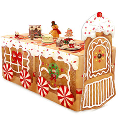 Oudain gingerbread house cutout on KT board for festive classroom decor