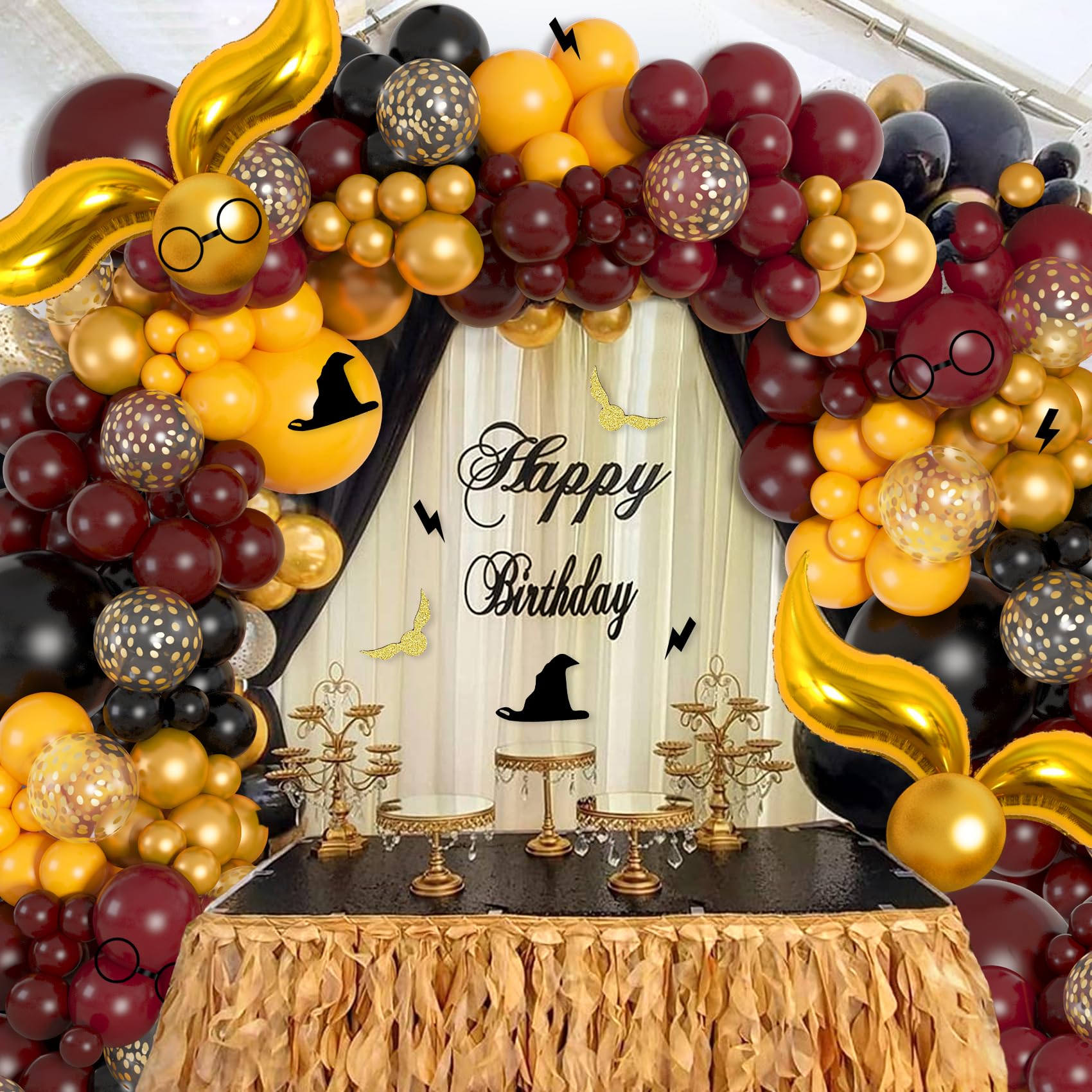 Ouddy Life gold confetti balloons 12inch brighten festive décor.
