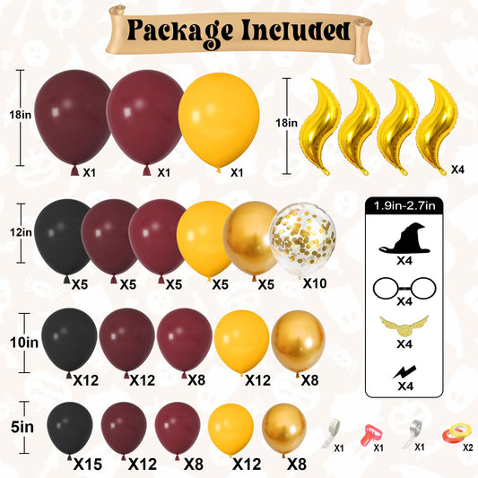 Ouddy Life snitch balloons 18inch for dynamic Hogwarts-themed party highlights.