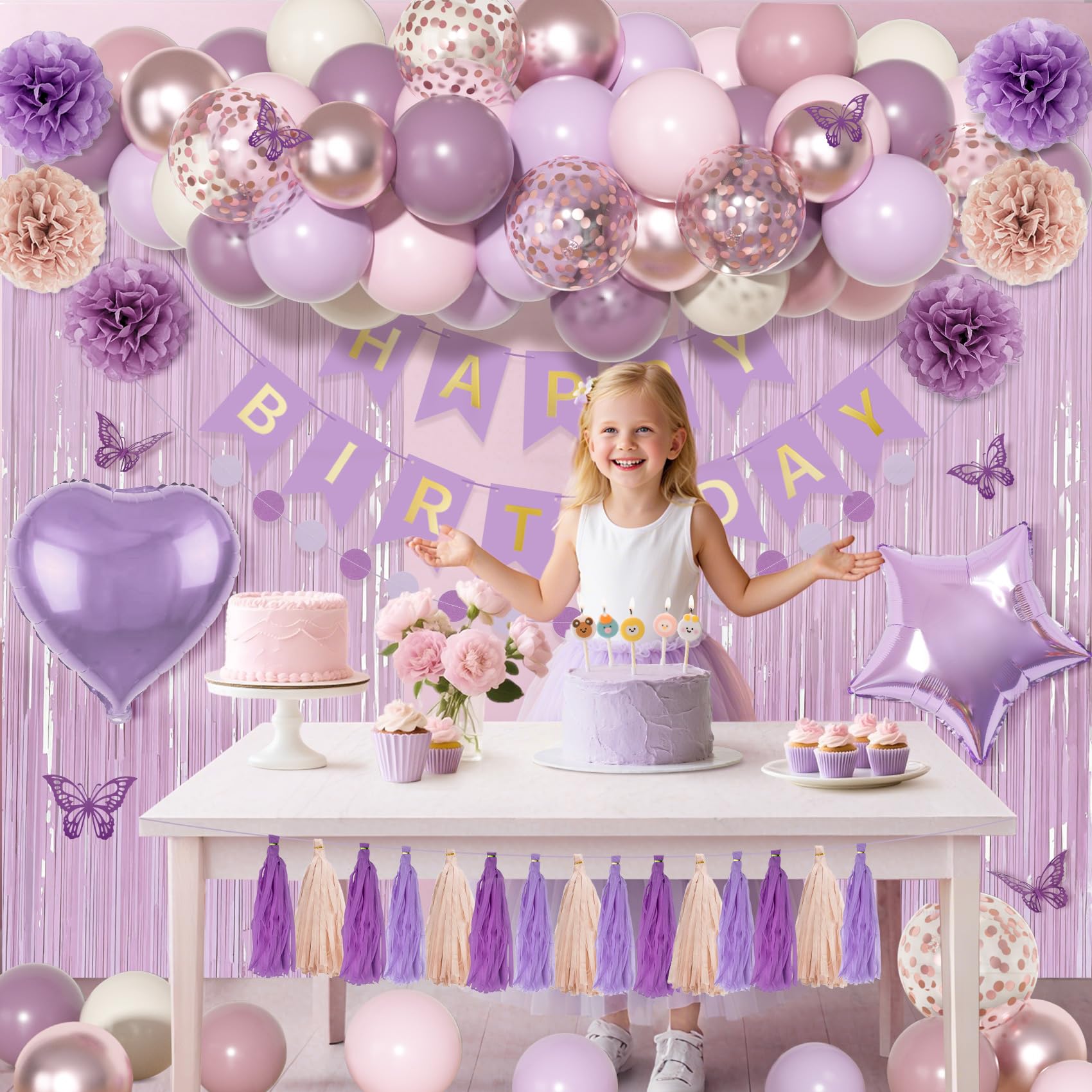 Ouddy Party butterfly decors bring whimsical charm to any party backdrop.