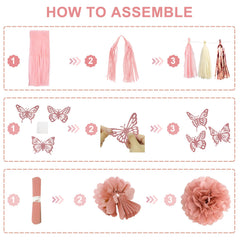 Ouddy Party pink pompoms for playful, textured accents