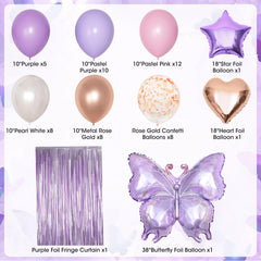Ouddy Party purple birthday banner for clear message and festive feel