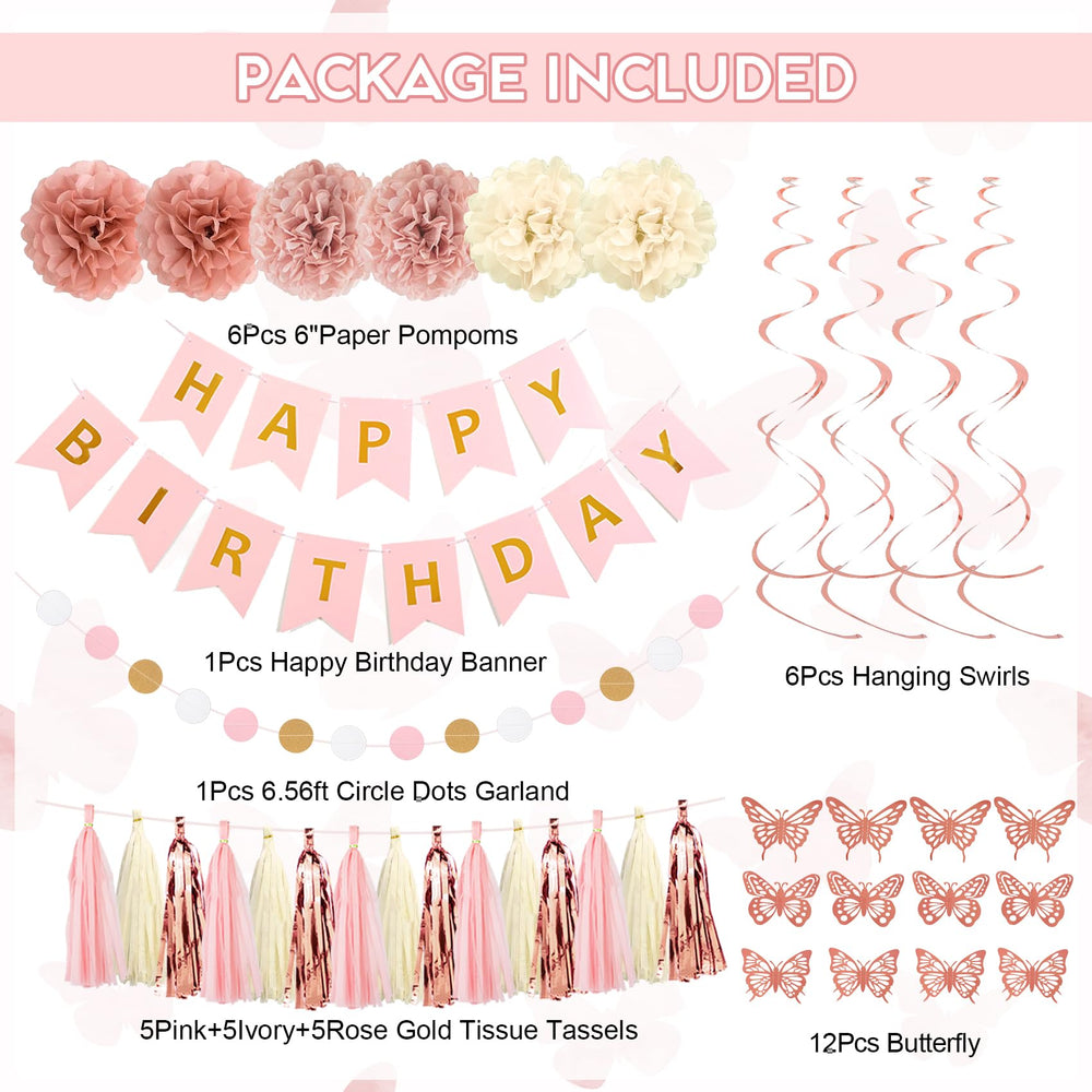 Ouddy Party rose gold fringe curtains framing a dreamy pink backdrop