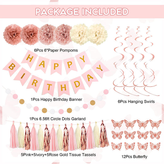 Ouddy Party rose gold fringe curtains framing a dreamy pink backdrop