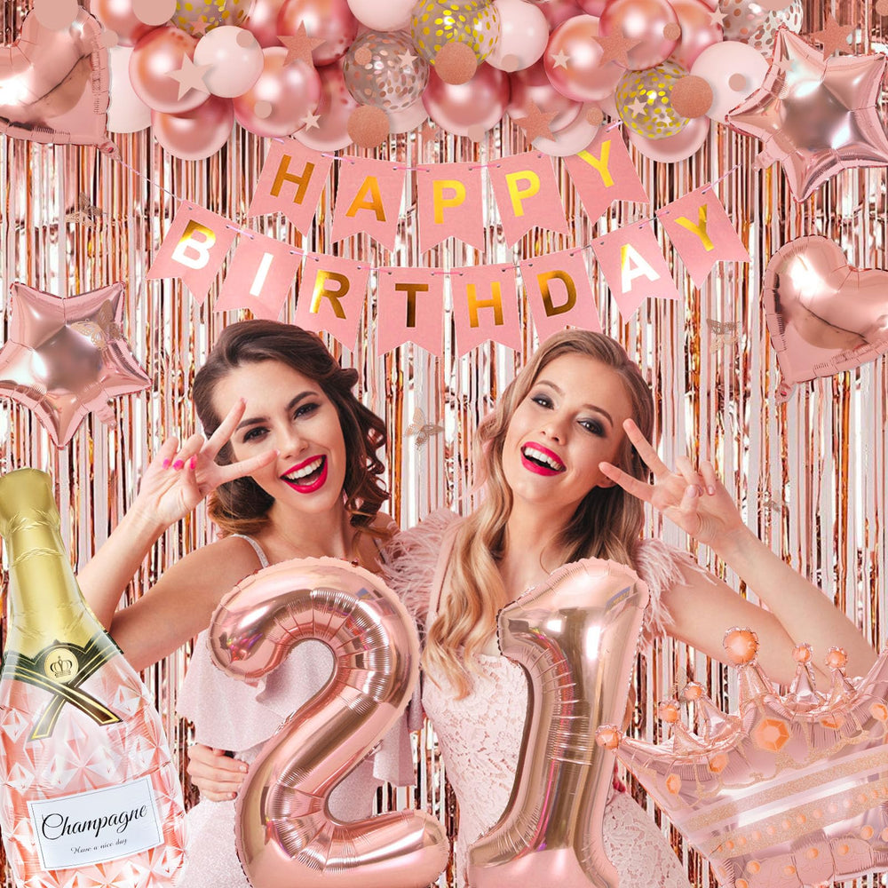 Ouddy Life rose gold confetti balloons add festive shimmer to celebrations