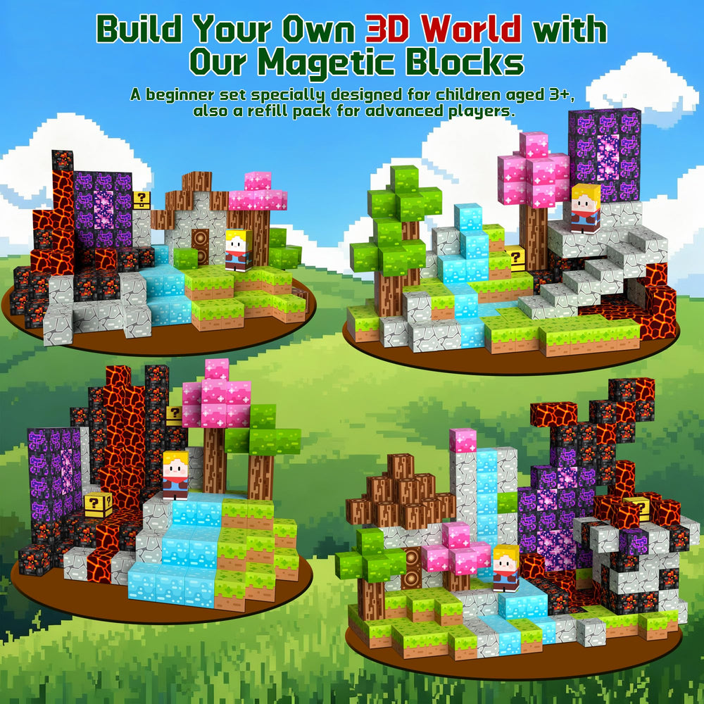 OUGUI kid building with magnetic blocks for easy snap-fit fun