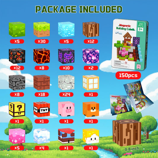 OUGUI strong magnetic connectivity cubes provide stable builds and easy assembly.