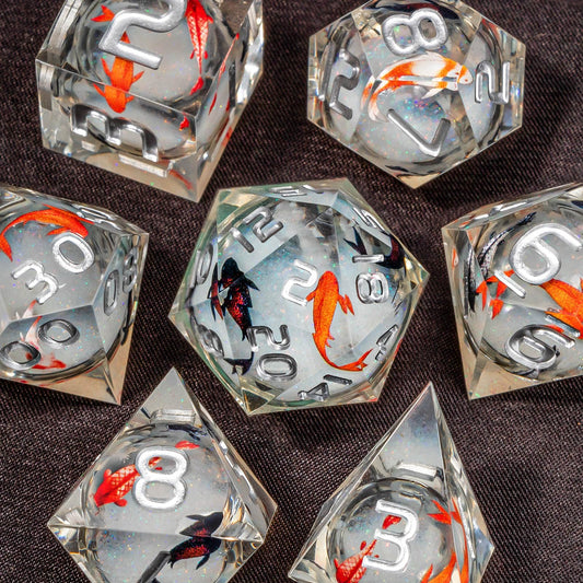 OUKELANWO DND dice with clear numbers for quick readings at the table
