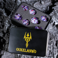OUKELANWO DND dice on table for versatile gameplay.