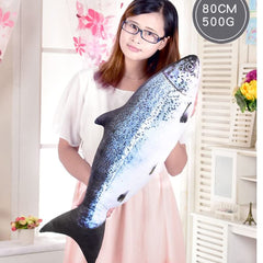 OUKEYI fish-shaped decorative cushion offers easy-clean fibers for quick refresh.