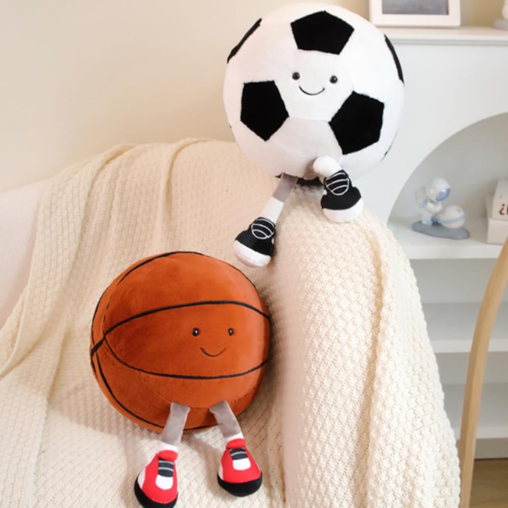 OUKEYI football pillow used as a cozy headrest during naps.