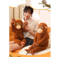OUKEYI gorilla plush with long arms perfect for storytelling adventures.