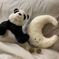 OUKEYI Sun Moon plush features cute 3D eyes for cheerful rooms.
