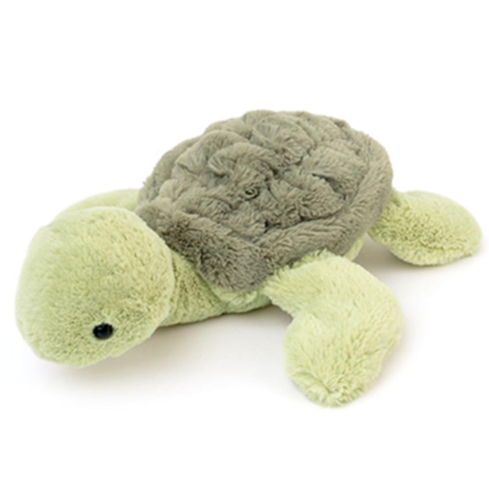 OUKEYI turtle stuffed animal with a green shell, ideal for comforting hugs.