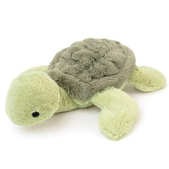 OUKEYI turtle stuffed animal with a green shell, ideal for comforting hugs.