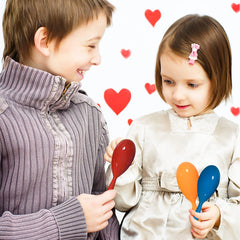 OuMuaMua safe, sturdy noisemakers designed for kids' celebrations and classroom activities.