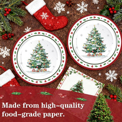 OuMuaMua Christmas tree dessert plates add color to desserts at gatherings.