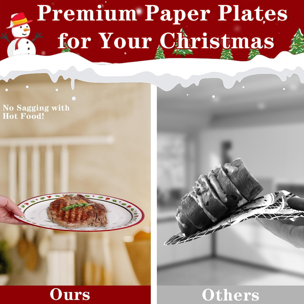 OuMuaMua heavyweight 300gsm paper ensures sturdy plates for serving.