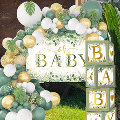 OUNIY sage green cake topper for dessert table styling
