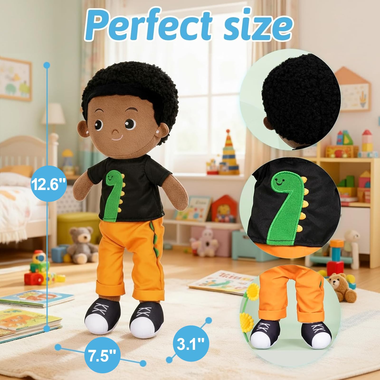 OUOZZZ baby doll in hand demonstrates easy portability for travel