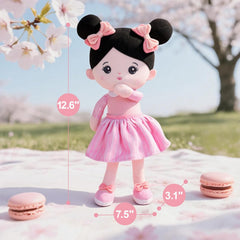 OUOZZZ teething-safe-fabric doll offers non-toxic, kid-friendly play for teething toddlers.