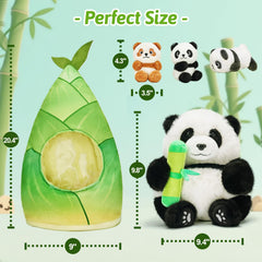 OUOZZZ baby panda portable play companion for travel and fun