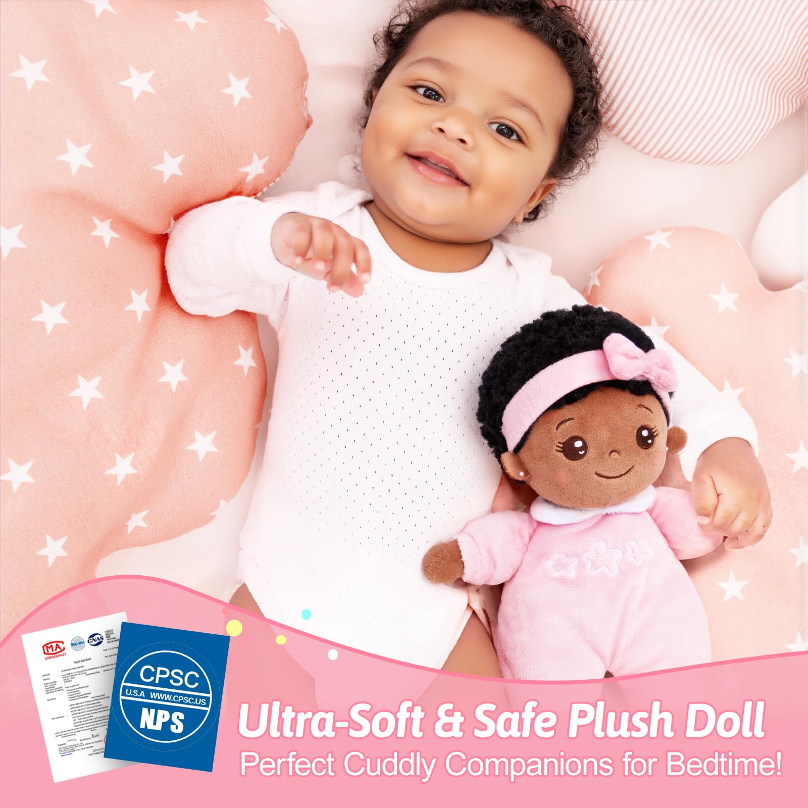 OUOZZZ black baby doll at playtime inspires imagination and social skills