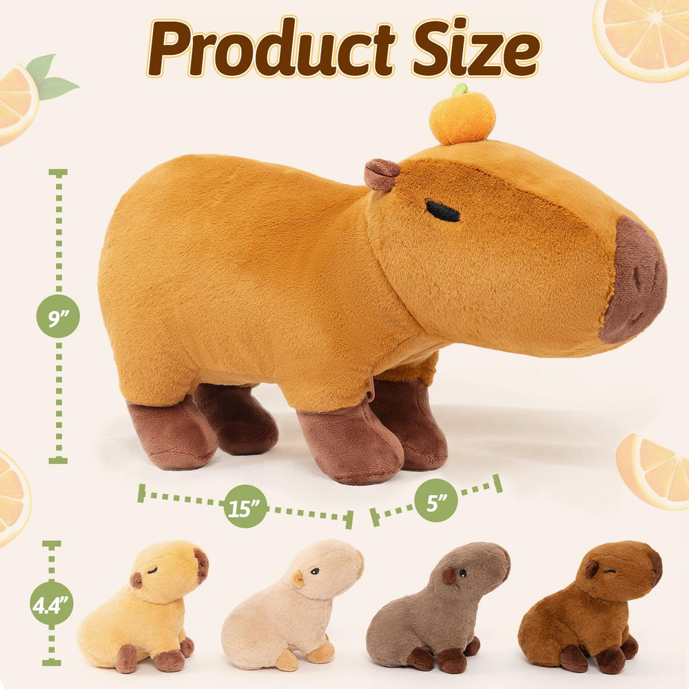 OUOZZZ Capybara plush serves as room decor and bedtime buddy.