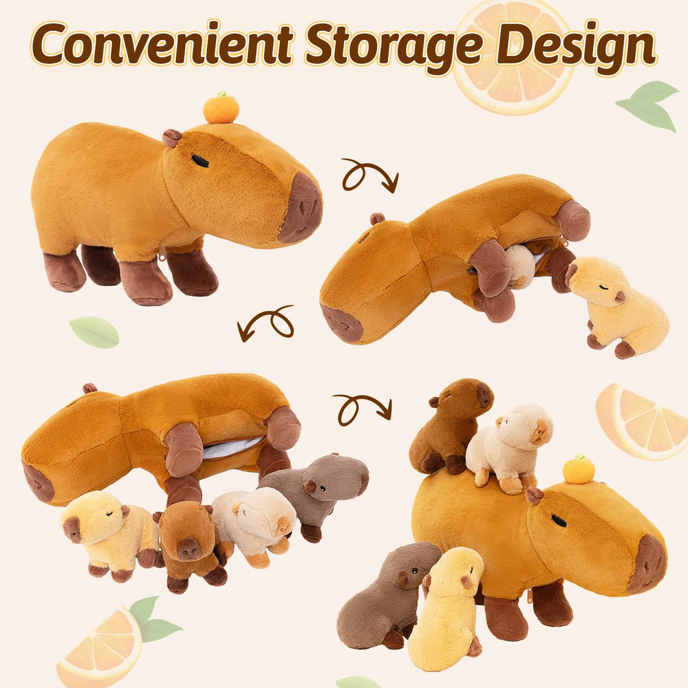 OUOZZZ Capybara plush is machine-washable for easy cleaning after play.