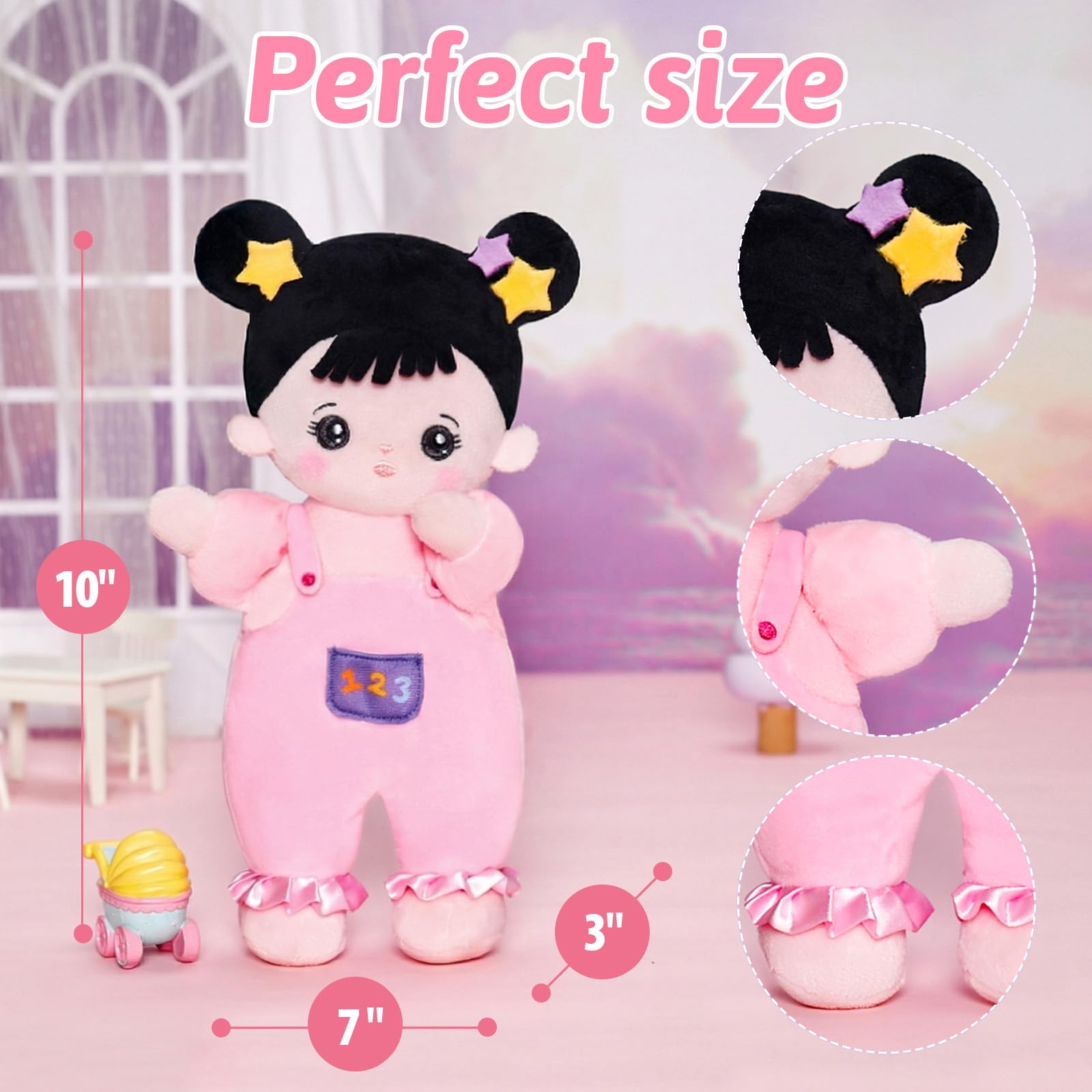 OUOZZZ close-up of soft fabric texture highlighting non-toxic, skin-friendly materials for gentle play.