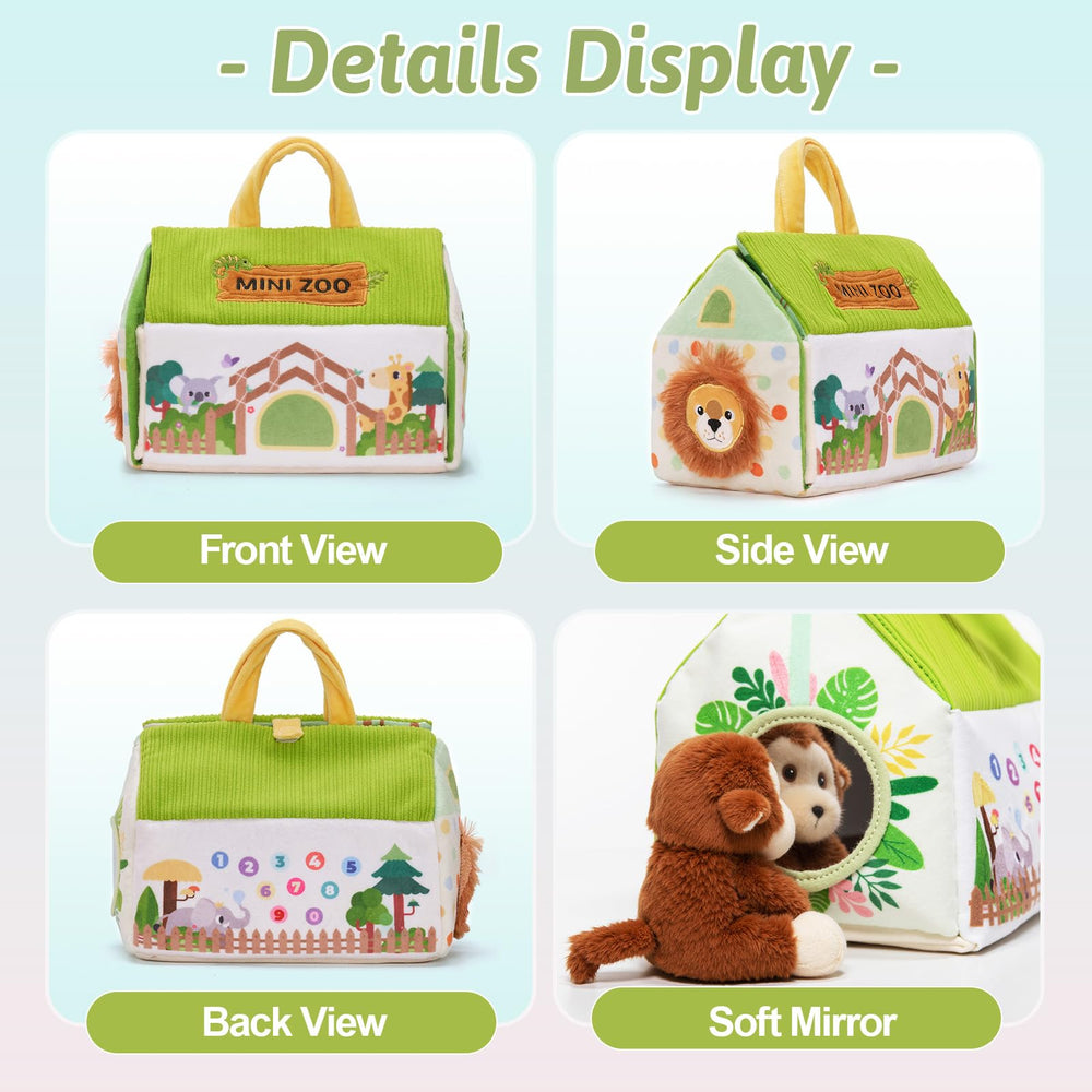 OUOZZZ Mini Zoo machine washable fabrics for easy cleanup after adventures.