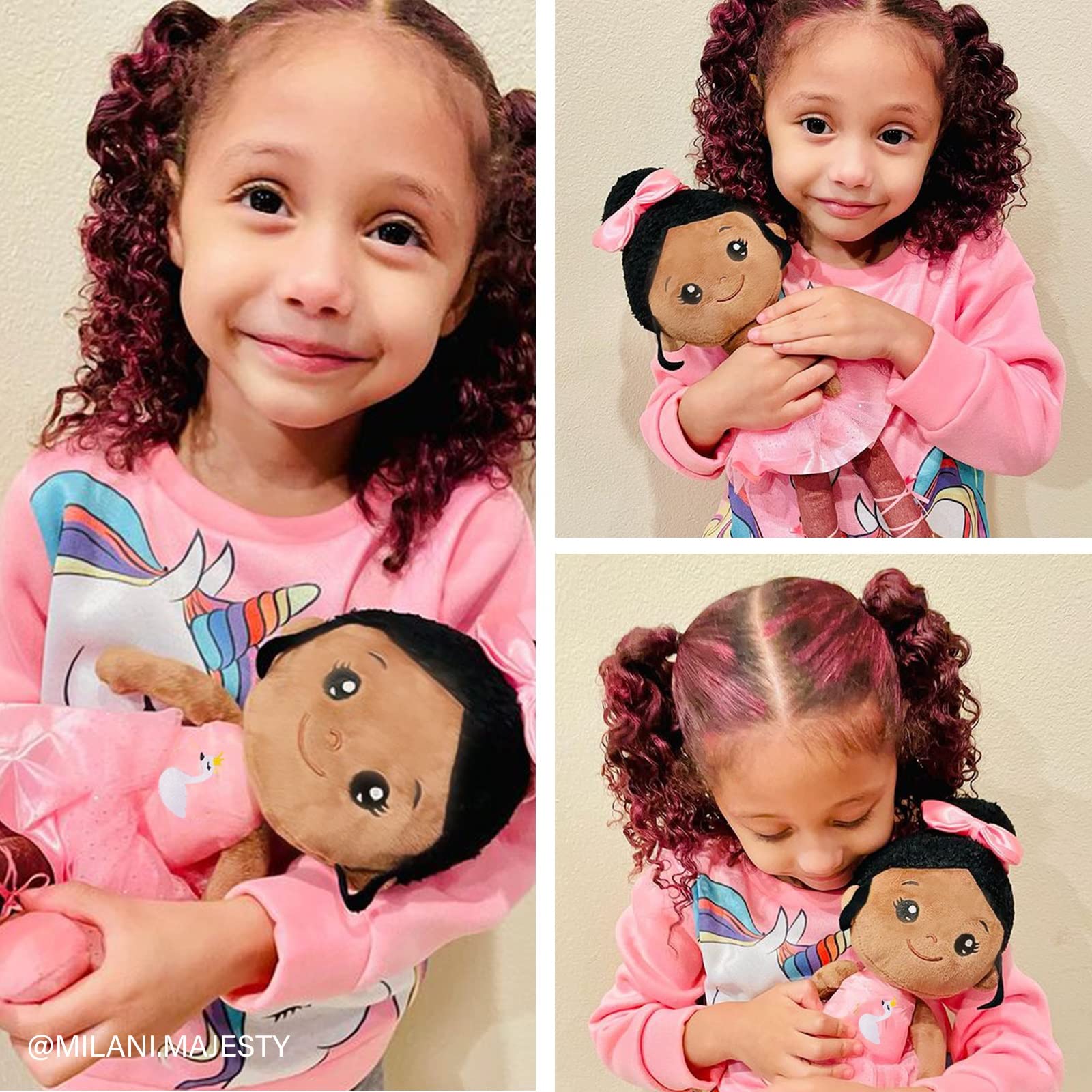 OUOZZZ Portable travel doll, a calm, familiar friend for trips.